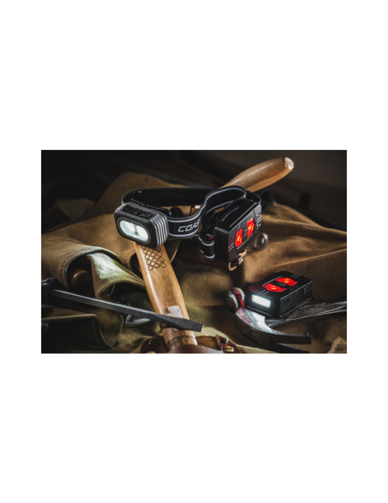 Ładowalna latarka czołowa COAST RL20R
