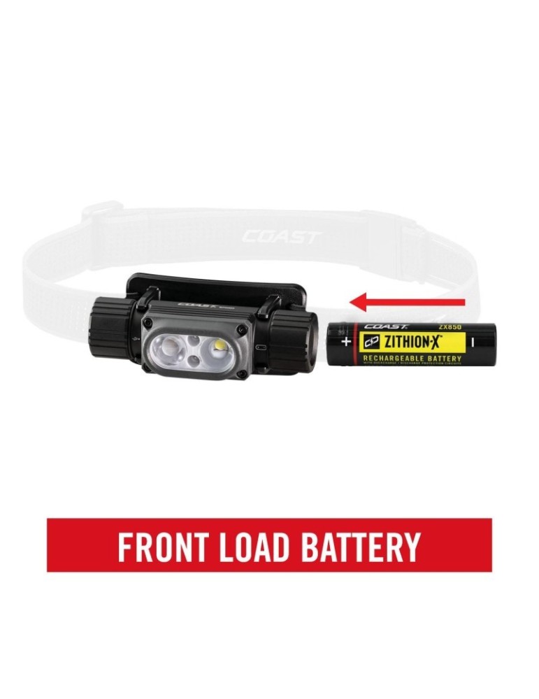 Wodoodporna ładowalna latarka czołowa 1000 lumenów COAST WPH30R