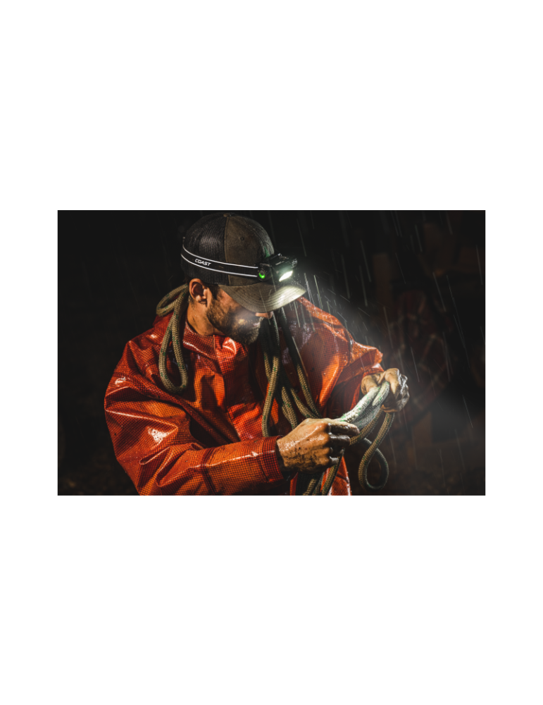 Wodoodporna ładowalna latarka czołowa 1000 lumenów COAST WPH30R