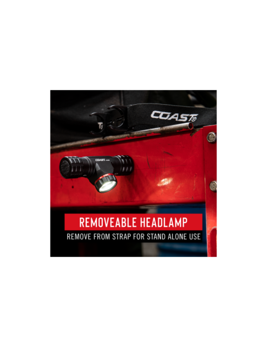 Latarka czołowa akumulatorowa 1000 lumenów COAST XPH30R