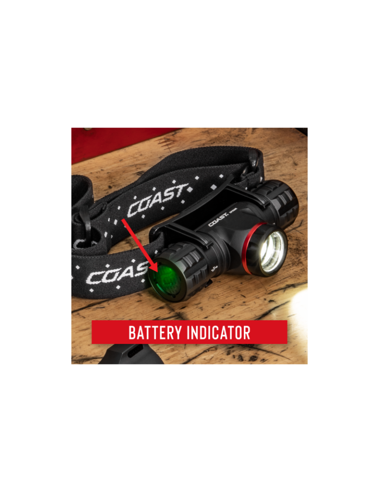 Latarka czołowa akumulatorowa 1000 lumenów COAST XPH30R