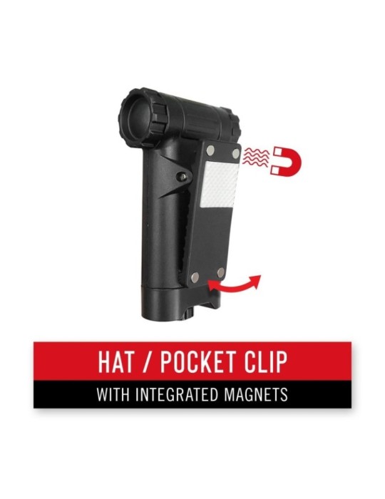 Clip-on Latarka czerwone światło, lampka przypinana na klips COAST HX4