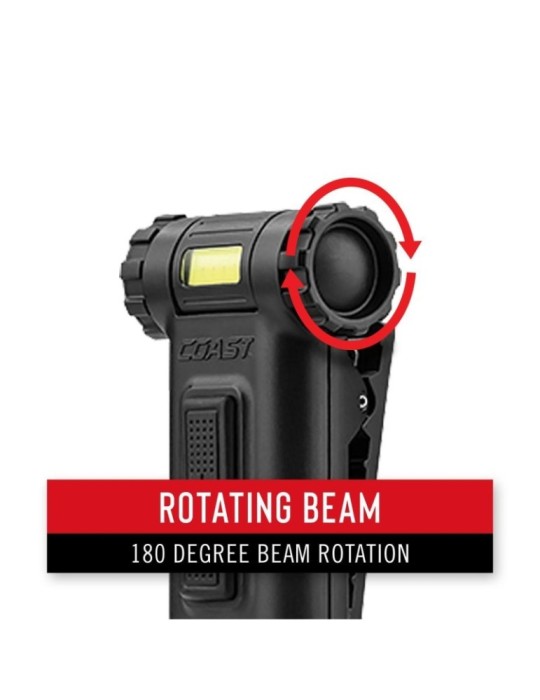 Clip-on Latarka czerwone światło, lampka przypinana na klips COAST HX4