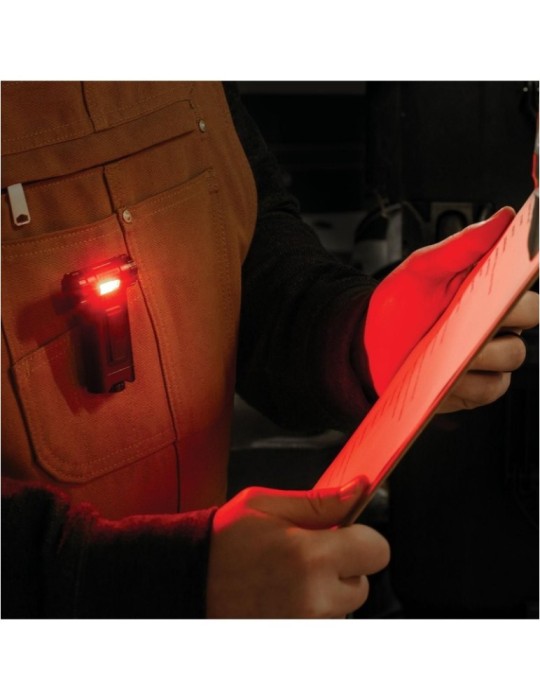 Clip-on Latarka czerwone światło, lampka przypinana na klips COAST HX4