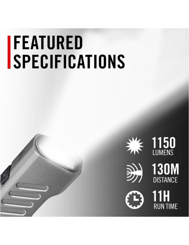 Wodoodporna latarka akumulatorowa 1150 lumenów COAST Slayer