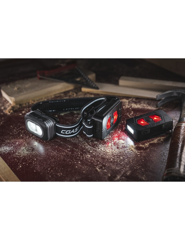 Ładowalna latarka czołowa z dodatkową baterią COAST RL20RB