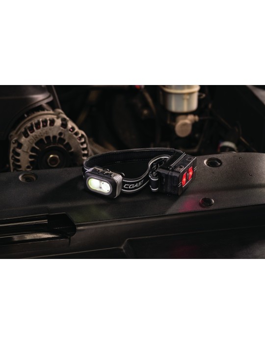 Ładowalna latarka czołowa z dodatkową baterią COAST RL20RB