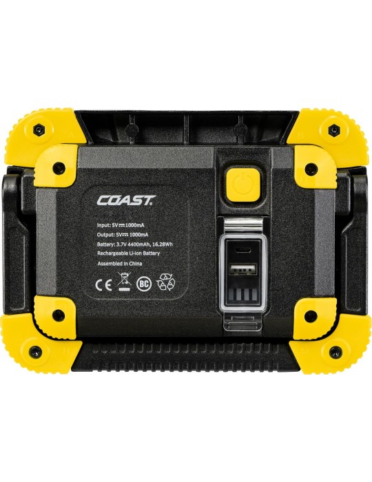 Lampa robocza akumulatorowa 1290 lumenów żółta COAST WLR1Y