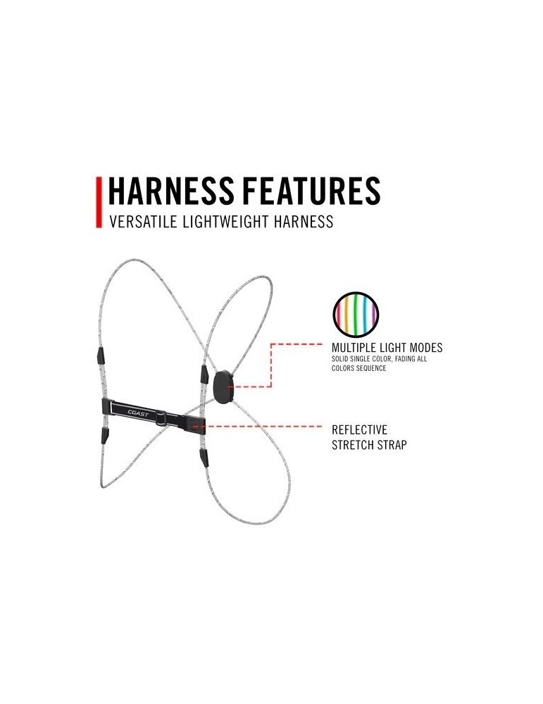 Szelki ochronne świecące COAST LH150