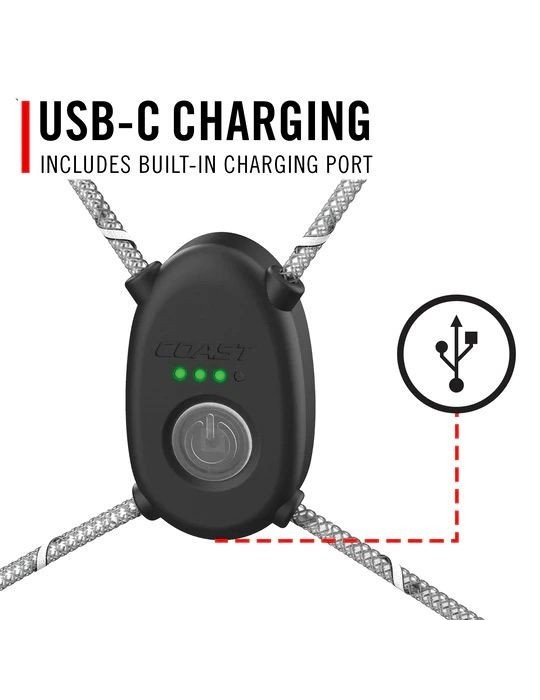 Szelki ochronne świecące COAST LH150