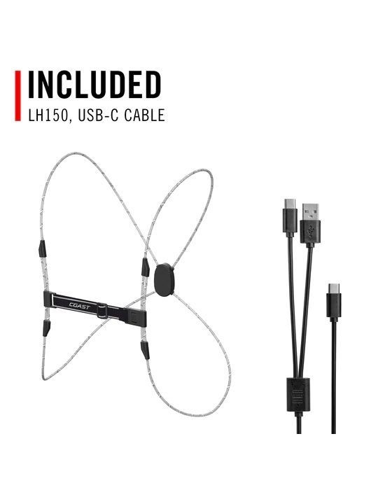 Szelki ochronne świecące COAST LH150