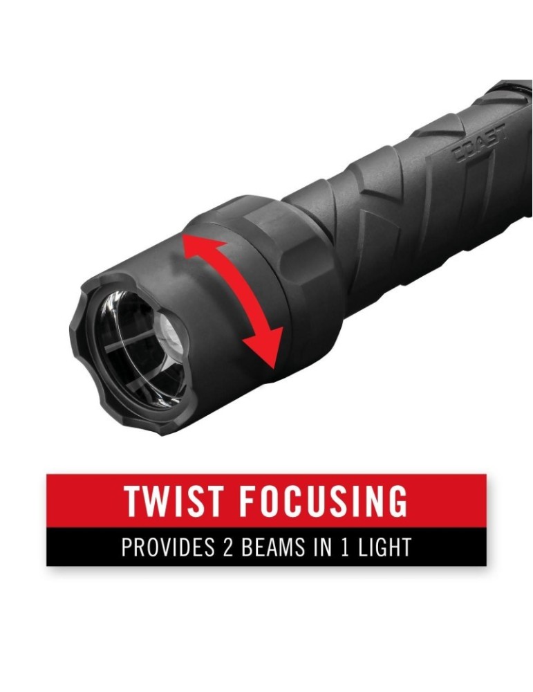 Latarka akumulatorowa 800 lumenów Dual Power POLYSTEEL COAST PS700R