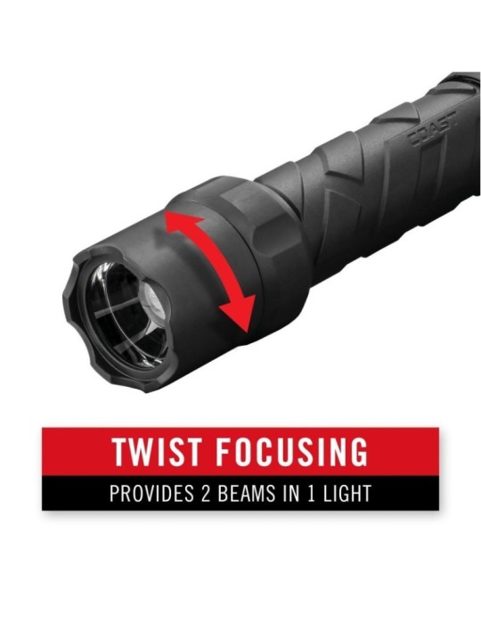 Latarka akumulatorowa 800 lumenów Dual Power POLYSTEEL COAST PS700R