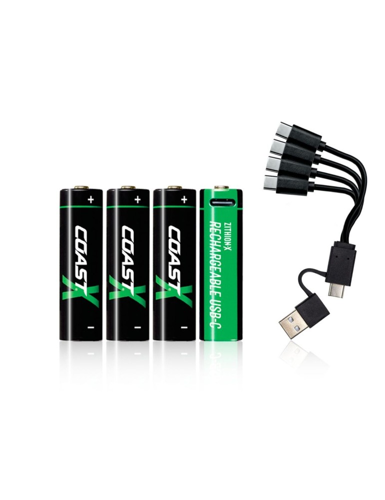 Baterie AA USB-C 1,5V 2400mAh (4 szt) COAST