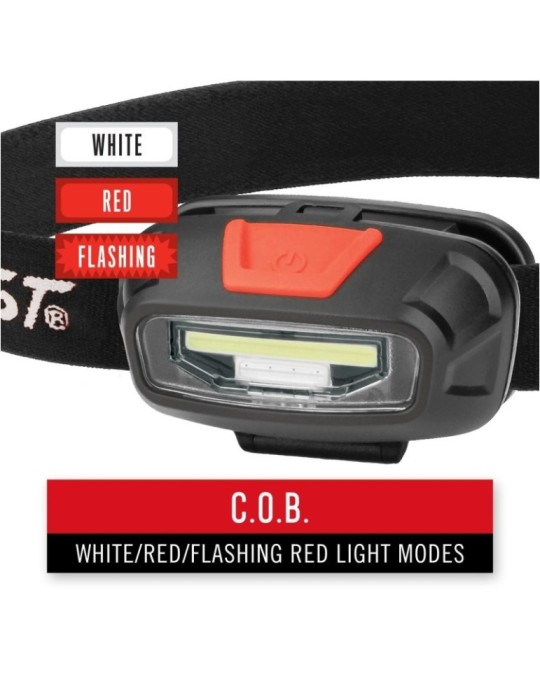 Akumulatorowa latarka czołowa ze światłem czerwonym i białym 270 lumenów COAST FL13R