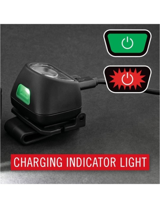 Latarka czołowa akumulatorowa z czerwonym i białym światłem 435 lumenów USB COAST FL1R