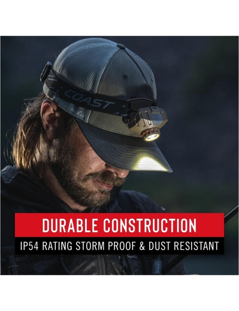 Latarka czołowa akumulatorowa 515 lumenów COAST FL70R